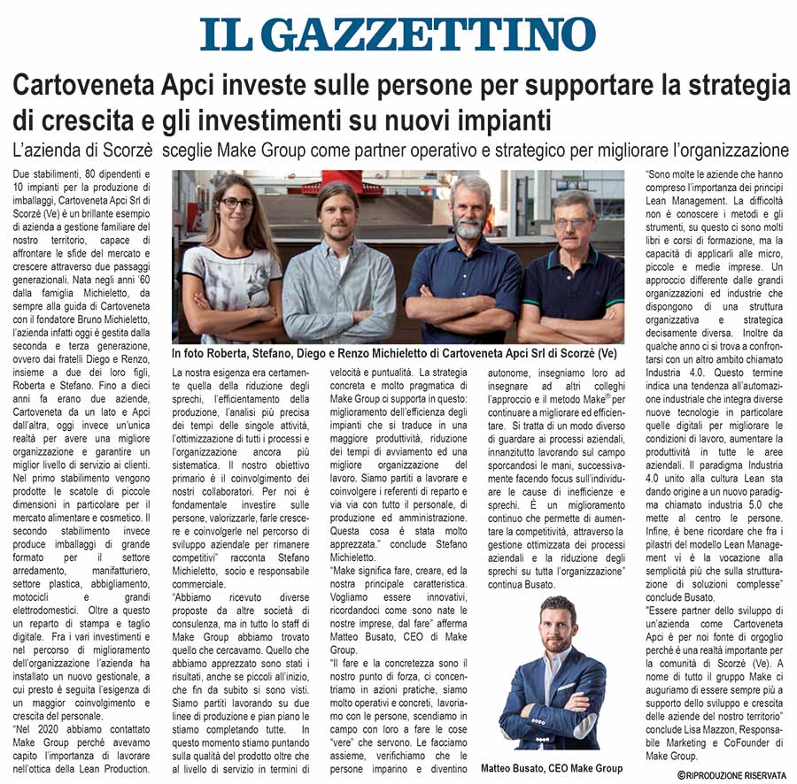 Deimos rassegna stampa make group