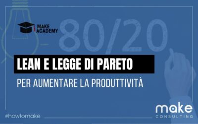 Lean thinking e Legge di Pareto per aumentare la produttività