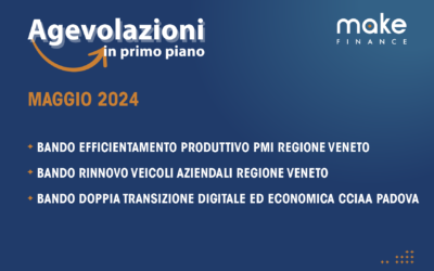 Agevolazioni in primo piano Maggio 2024