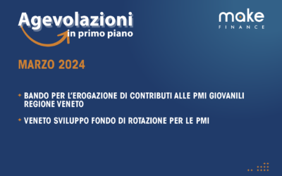 Agevolazioni in primo piano Marzo 2024