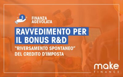 Ravvedimento per il Bonus Ricerca e Sviluppo: “riversamento spontaneo” del credito d’imposta 2015-2019