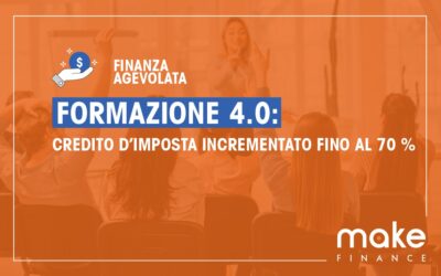 Formazione 4.0: credito d’imposta incrementato fino al 70%